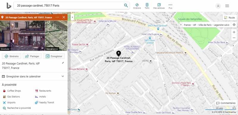Integrer Bing Maps dans un article
