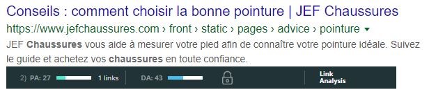 L autorite des domaines utilises pour les reponses vocales peut etre basse 1