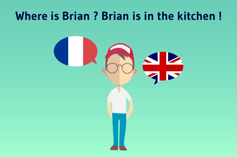 Where is Brian ? Brian is in the kitchen !