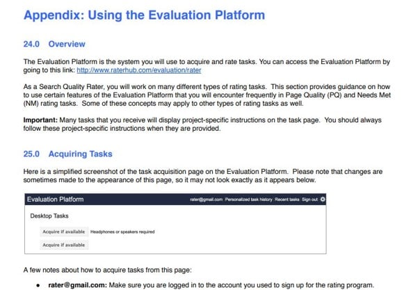 Partie 4 du Search Quality Evaluator Guidelines de 2019