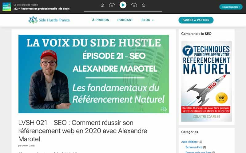 Voix du side Huslte - Les fondamentaux du referencement naturel - Alexandre MAROTEL