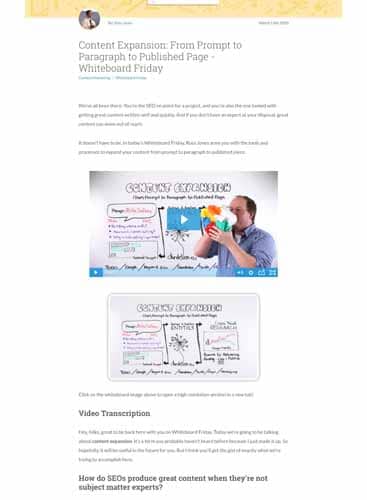 Moz Whiteboard friday