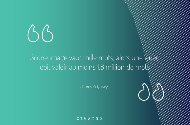 Si une image vaut 1000 mots une video vaut alors au moins 18-millions de mots