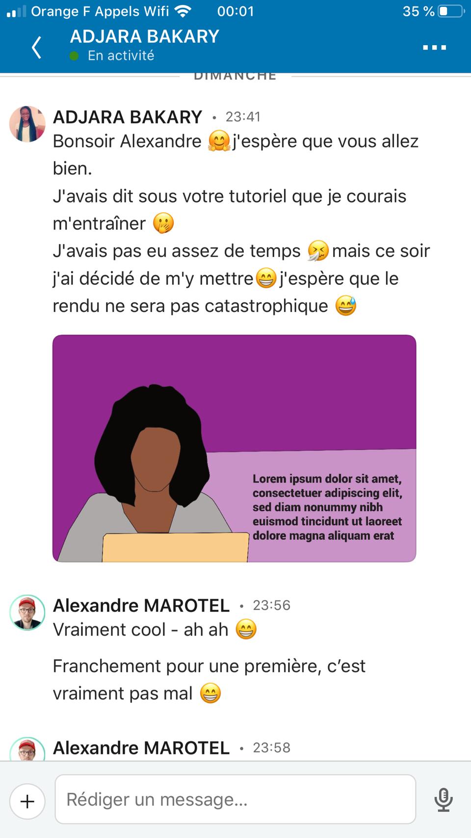 Message emouvant de ADJARA qui a essaye l un de mes tutoriels