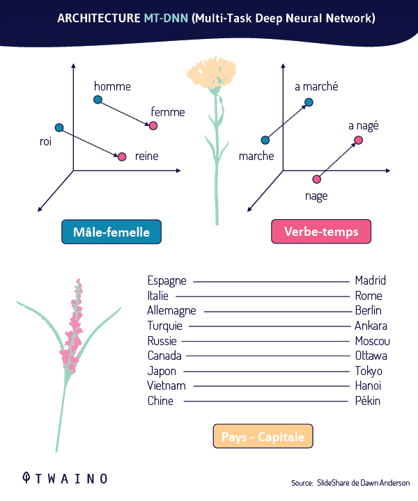 Modeles pour faire la liaison entre les concepts de BERT