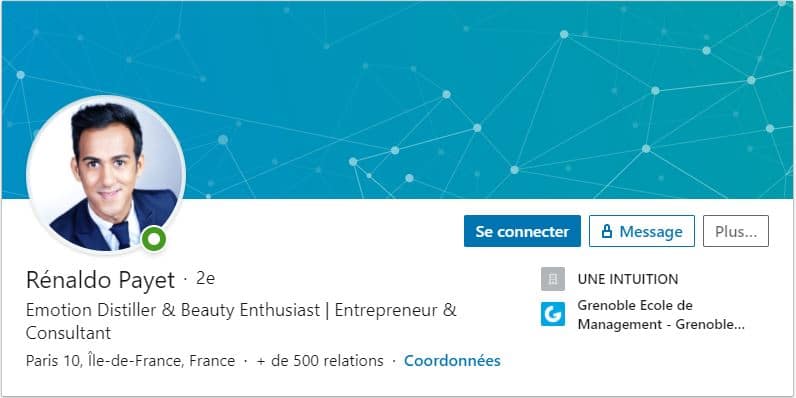 Profil LinkedIn Renaldo Payet