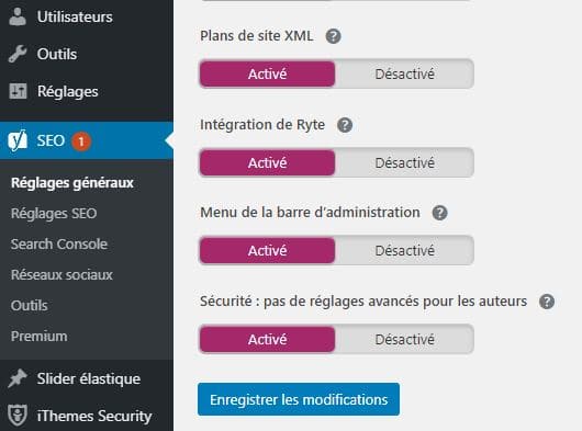 Soumettre sitemap avec Yoast 1