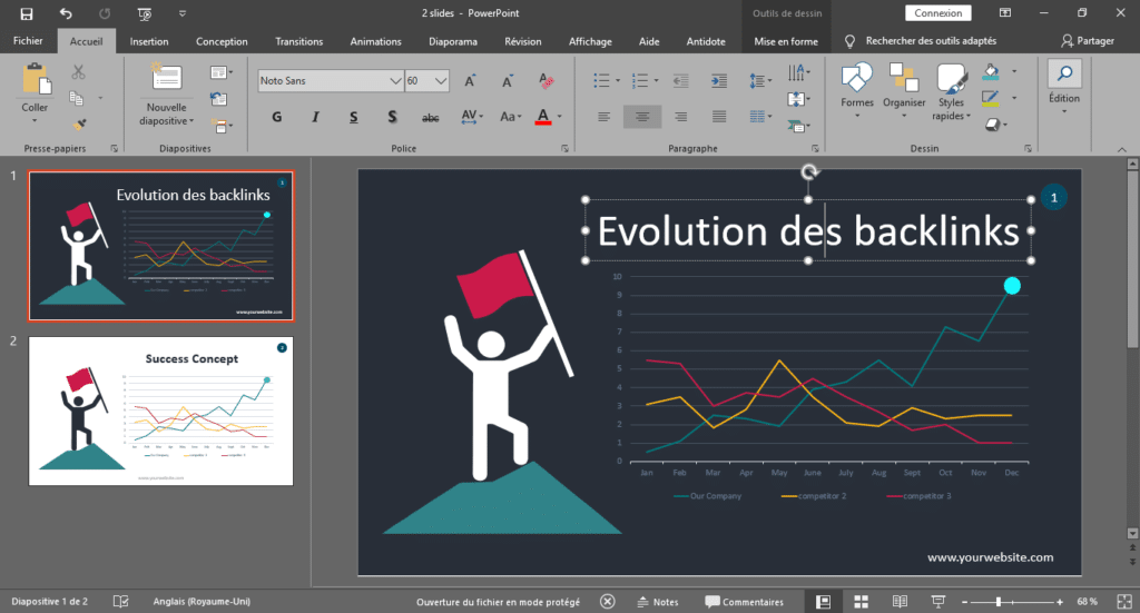 Ouvrir l infographie dans PowerPoint