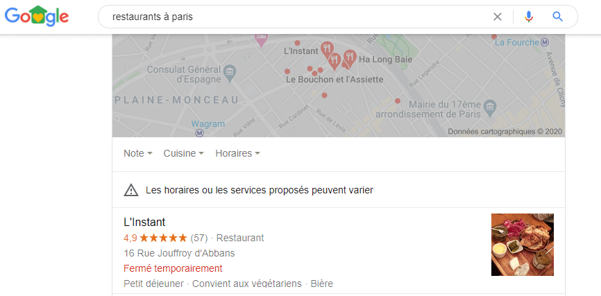 exemple local SEO