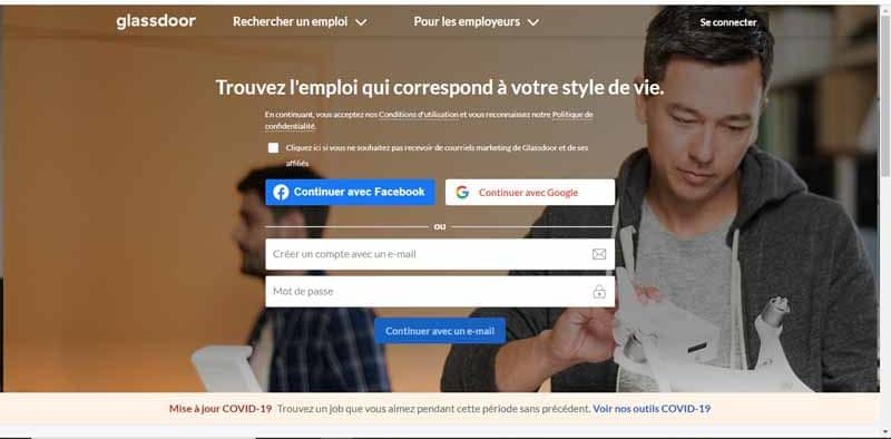 pole de rencontre pour emploi Glassdoor