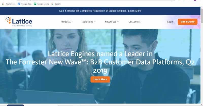 fournisseur d aplications Lattice Engines pour les specialistes du marketing B2B