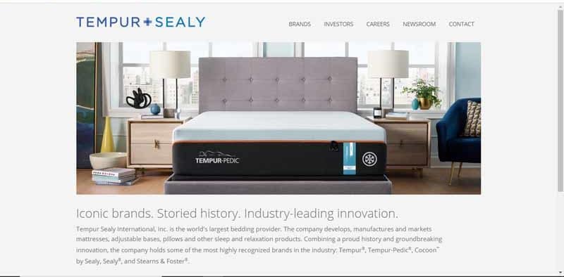 Tempur Sealy Hospitality entreprise fabriquant et commercialisant des produits de sommeil et de relaxation