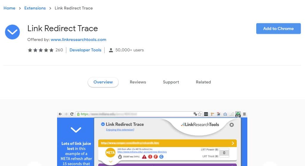 Link Redirect Trace