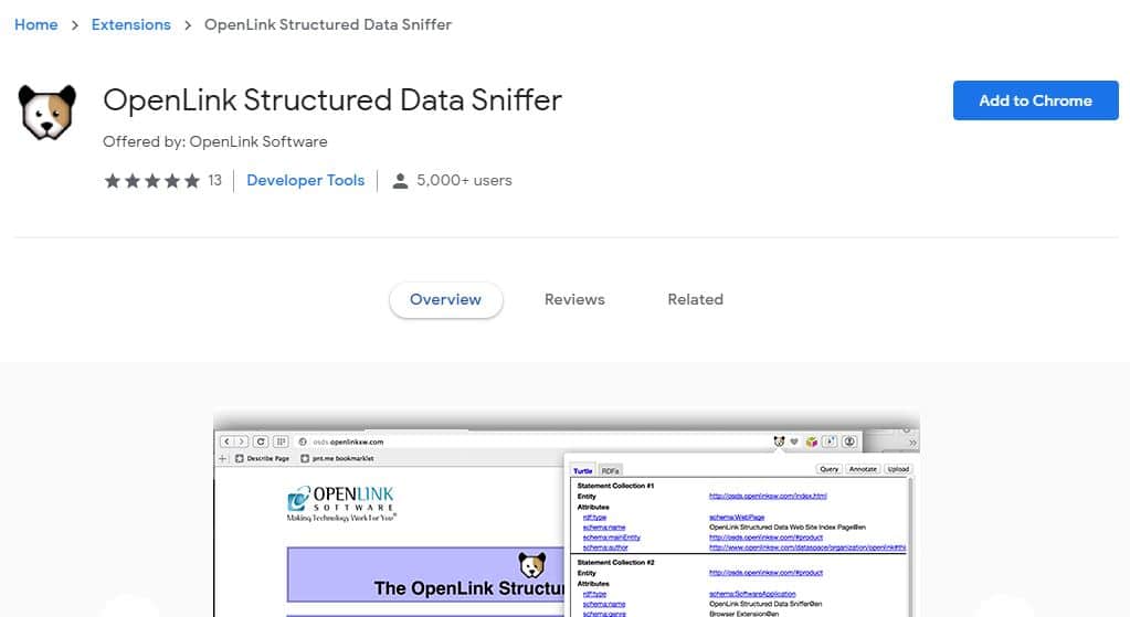 OpenLink Structured Data Sniffer