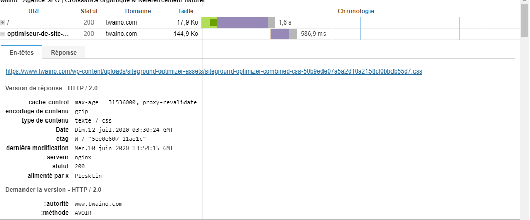 Site Speed ​​ Gtmetrix - Twaino