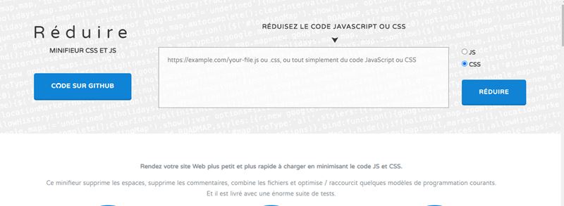 outil de minification minifier.org