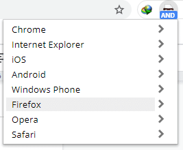 User Agent Switcher est une petite extension qui permet de voir comment une page web s affiche dans differents navigateurs web ou systemes d exploitation