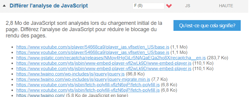 differer Javascript permet de charger HTML avant de telecharger JAVA