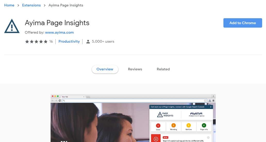 Ayima Page Insights