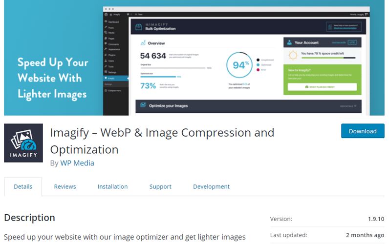 Imagify plugin‌ ‌WordPress‌ ‌pour‌ ‌ameliorer‌ ‌la‌ ‌vitesse‌ ‌de‌ ‌son ‌site‌ ‌web