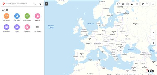 Yandex maps