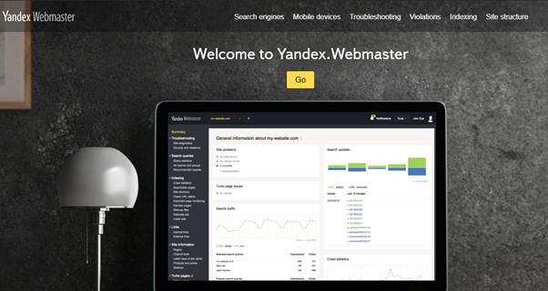 L outil Yandex webmasters