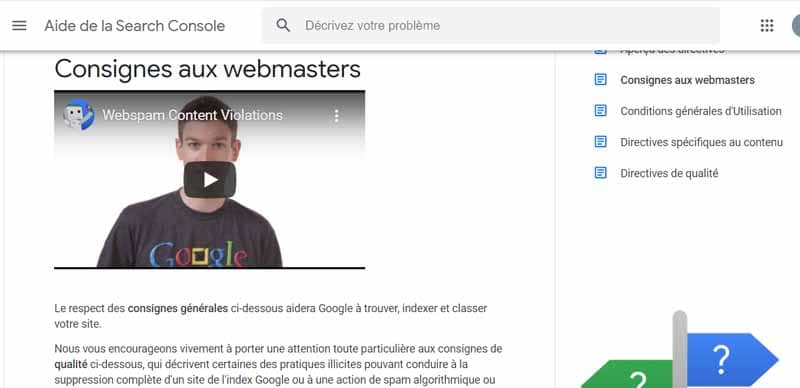 consigne au web masters