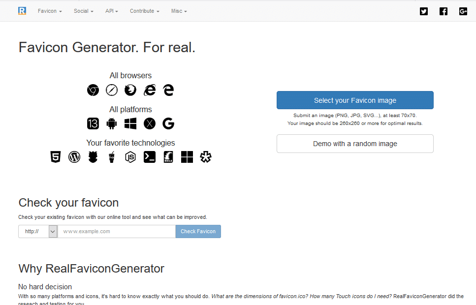 Favicon Generator.net