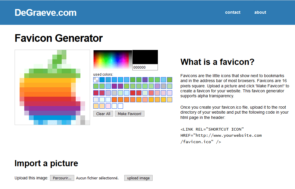 Generateur DeGraeve Favicon