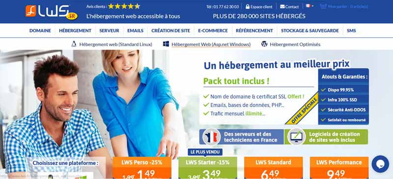 hebergeur lws