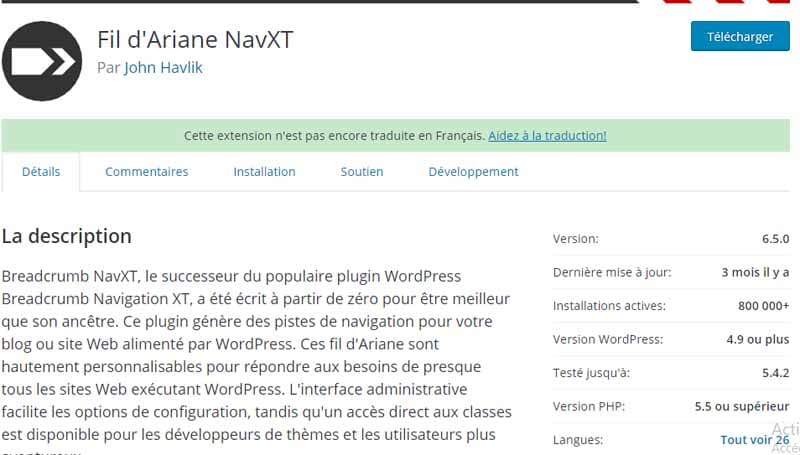 Description Nav XT