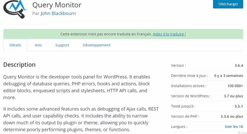 Description Query monitor