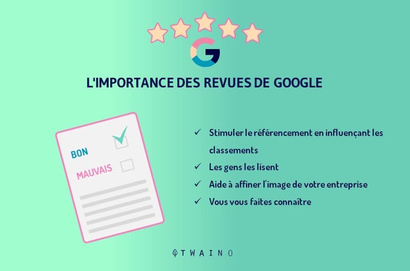 Importance d avis google