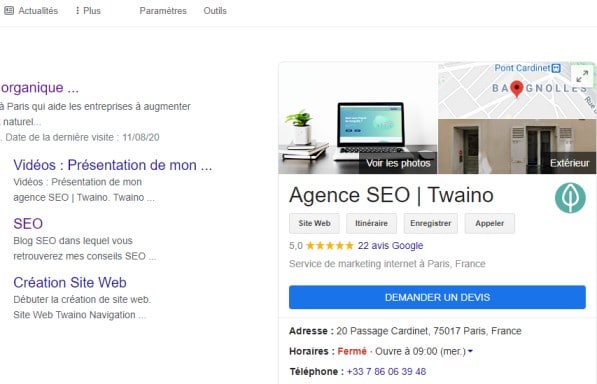 Les avis sur l agence SEO Twaino