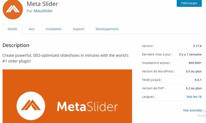 Meta slider