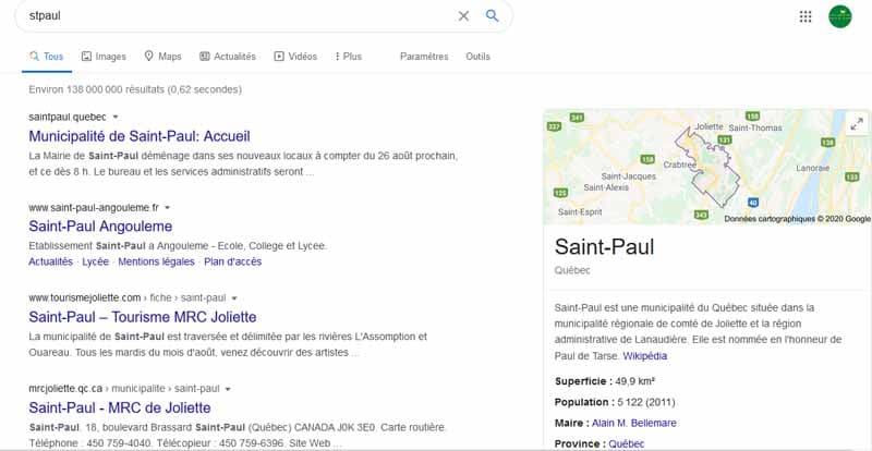 Position des avis google