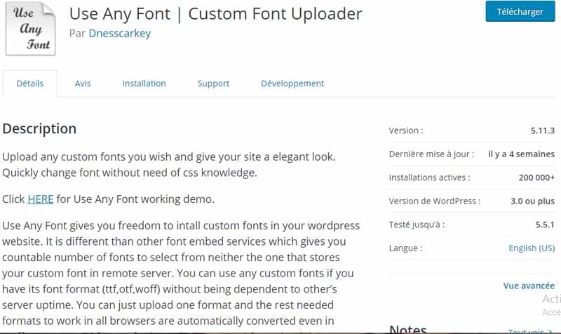 Use any font