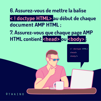 Carrousel AMP Partie 4-07 Balise en debut de chaque document AMP HTML