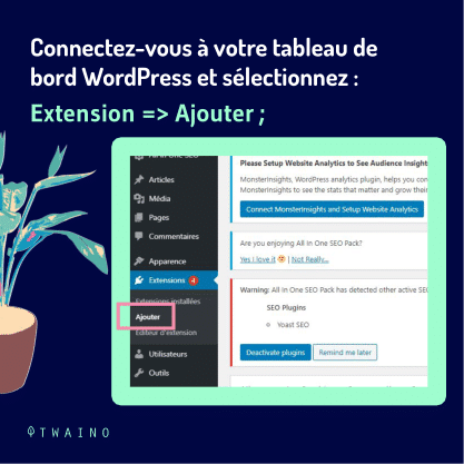 Carrousel AMP Partie 5-04 Tableau de bord WordPress