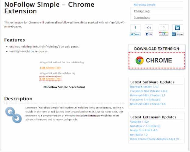 NoFollow Simple Chrome