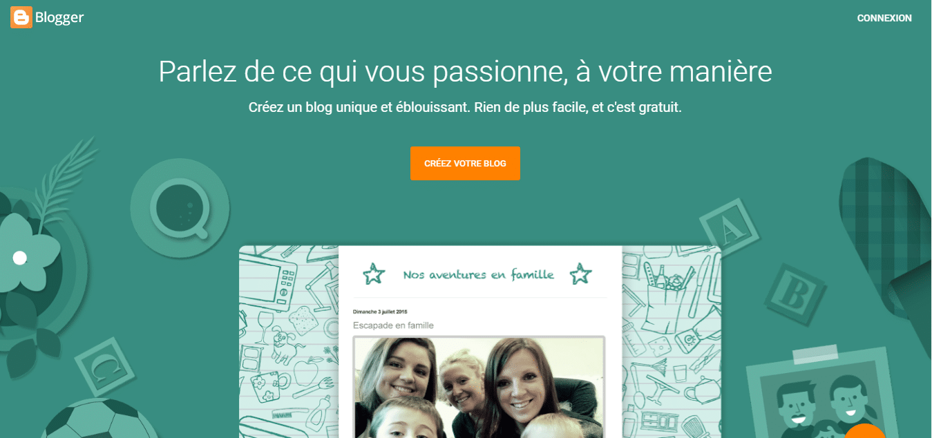 Rendez vous sur blogger