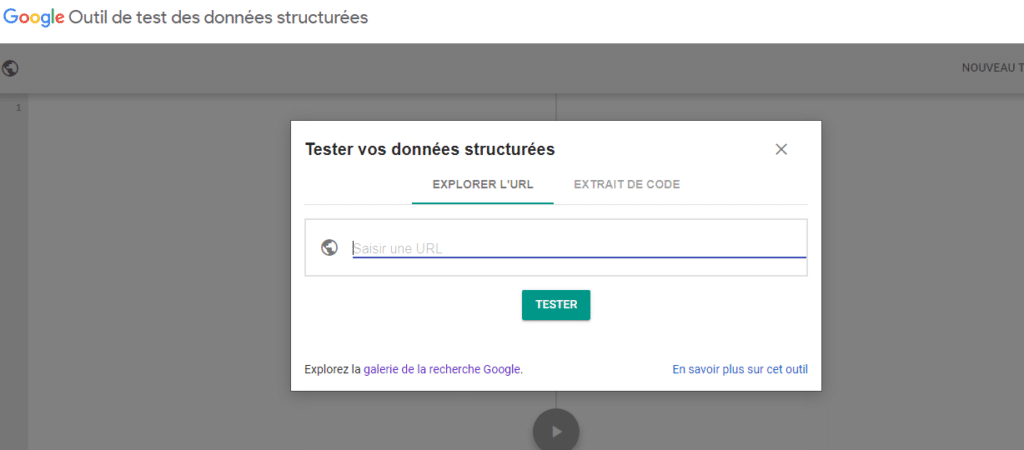 Outil de test donnees structurees