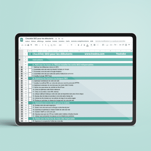 Checklist des activités à mener en SEO pour débutants