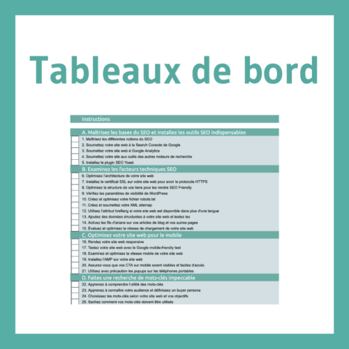 Tableaux de bord