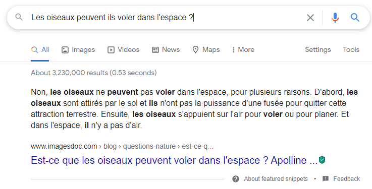 Les oiseaux peuvent ils voler das l espace