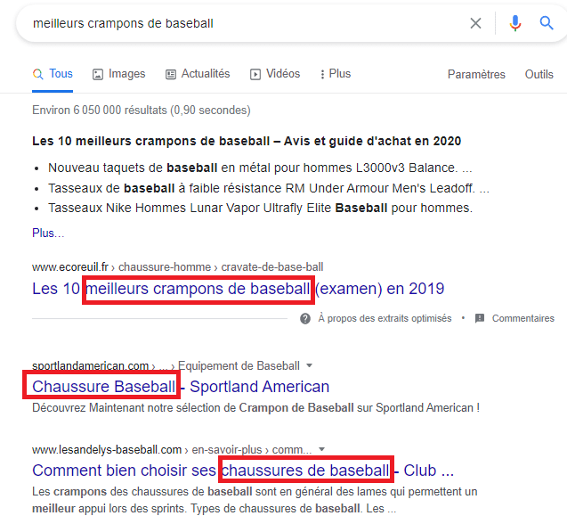meilleurs crampons de baseball