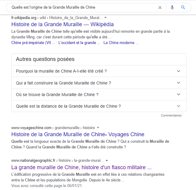 Histoire de la grande muraille de chine