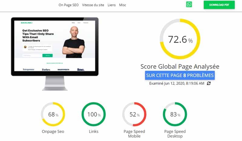 Analyse seo globale