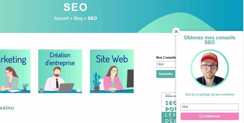 Site twaino acceuil blog seo