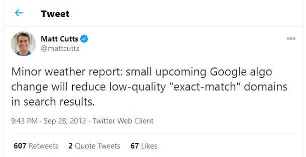 Tweet Matt Cutts